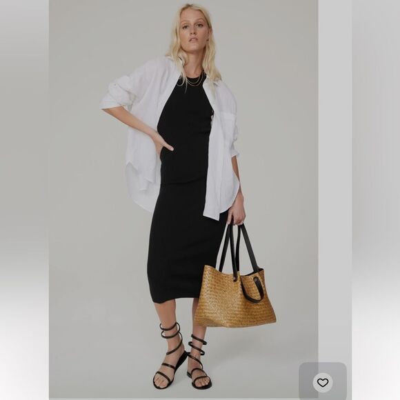 $285 A.L.C Black Marc Midi dress Small NWT - Picture 6 of 9